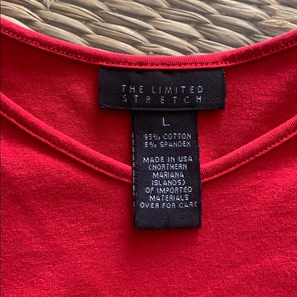 The Limited women’s red cotton top - Picture 2 of 2